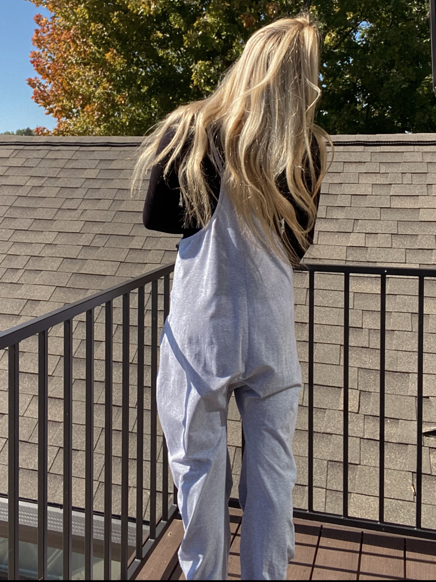 Grey Racerback Jumpsuit