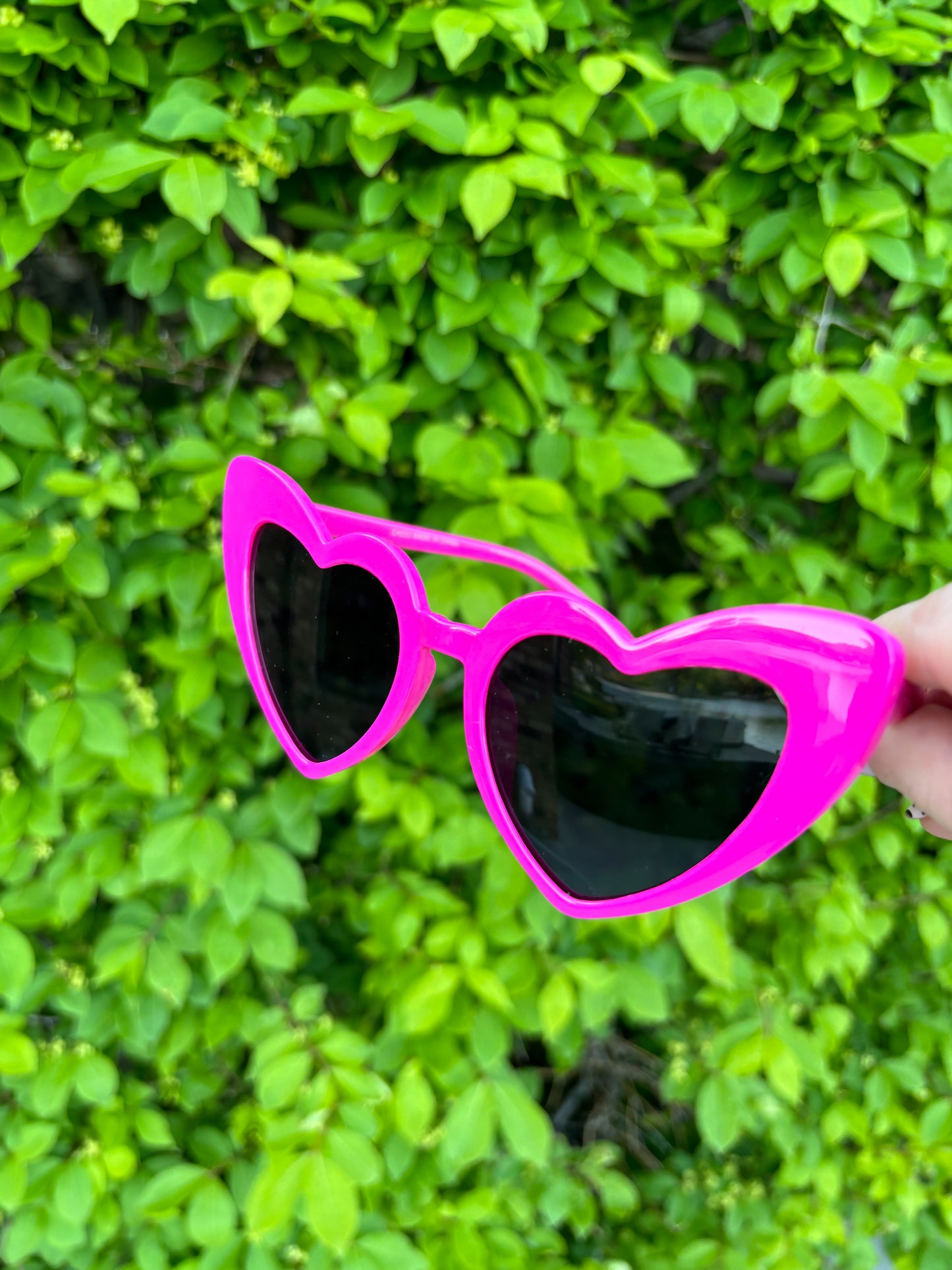 Hot Pink Heart Sunglasses