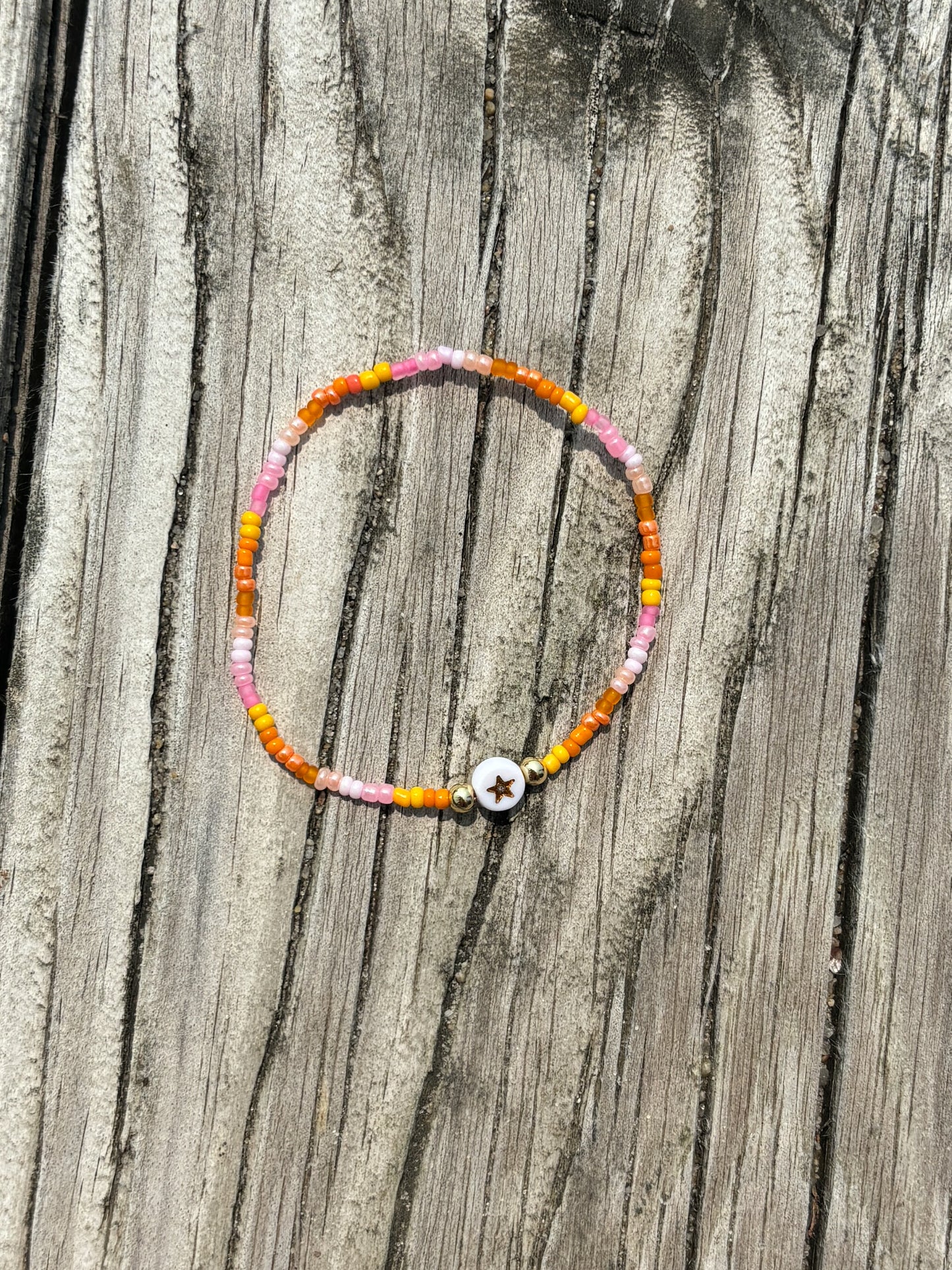 Sun Ray x Bus Beads sunset bracelet