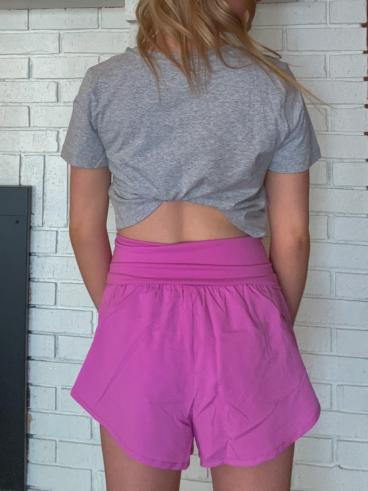 Bright Mauve Athletic Shorts