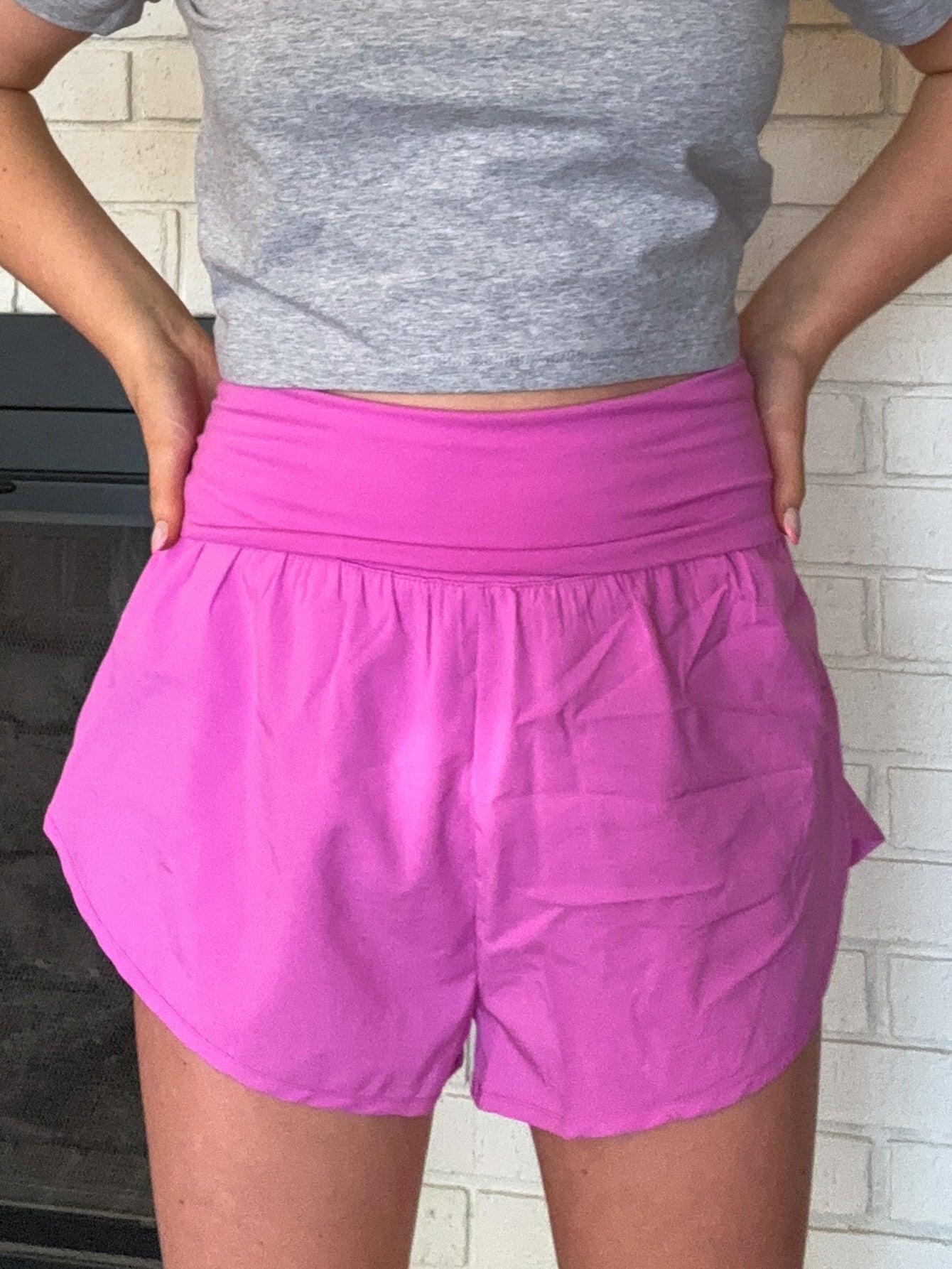 Bright Mauve Athletic Shorts