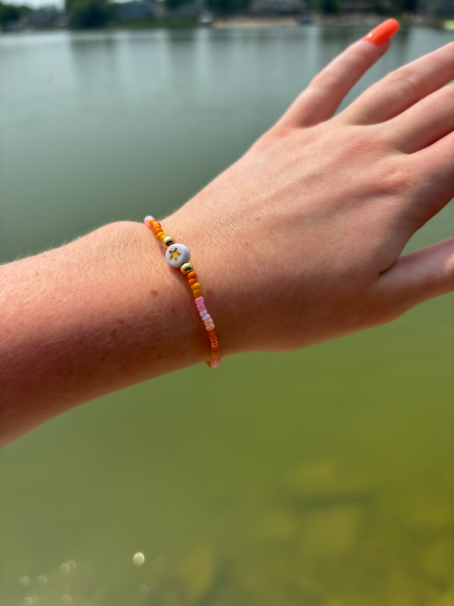 Sun Ray x Bus Beads sunset bracelet