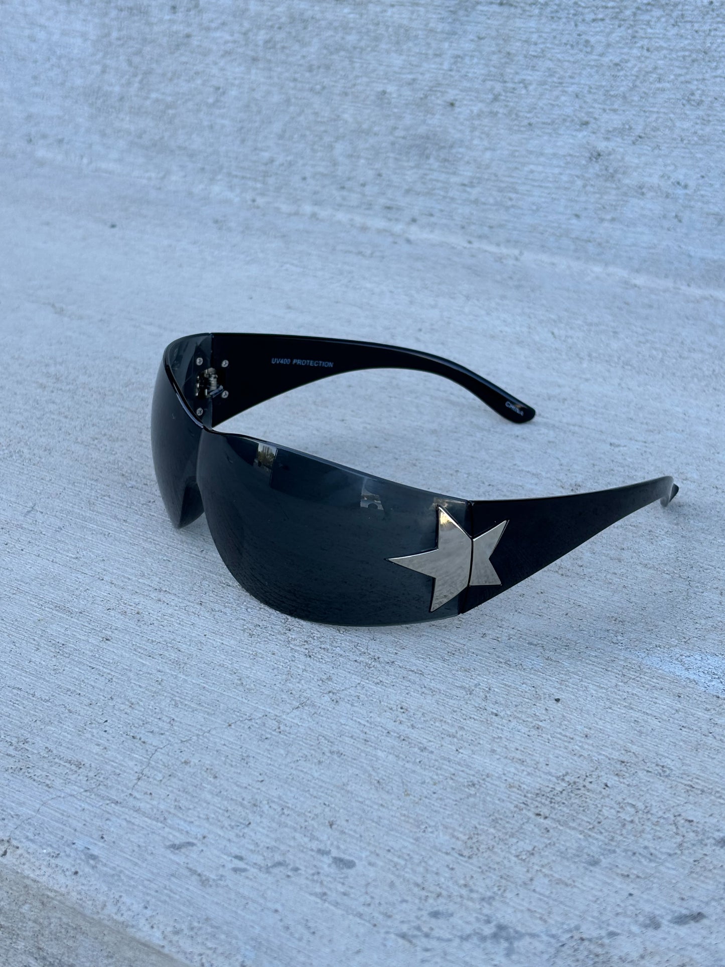 Rockstar Shield Y2K Sunglasses