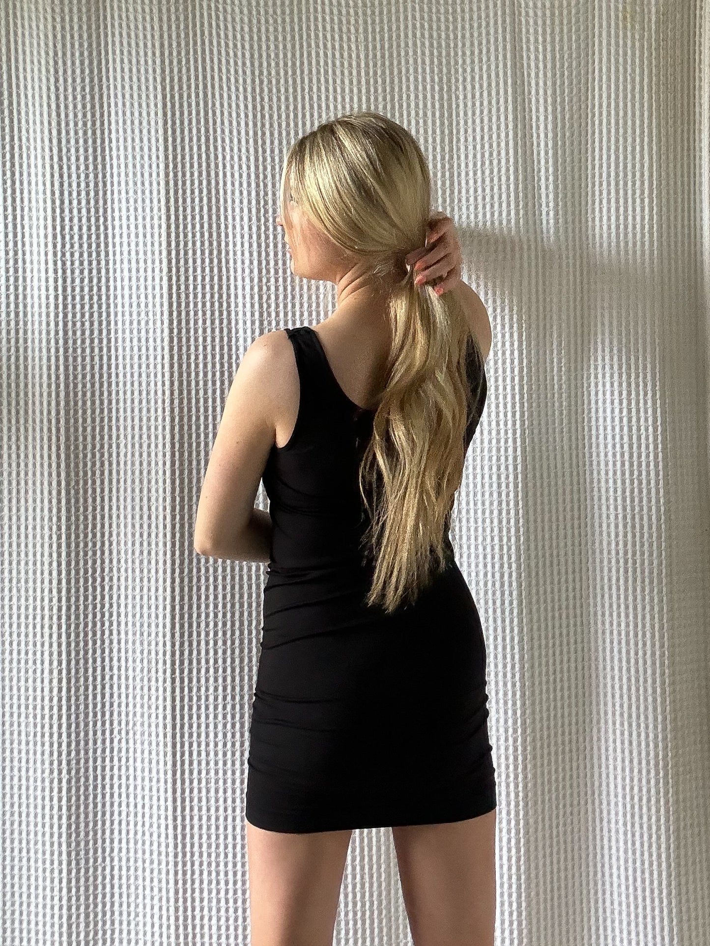 Black Jersey Tank Dress